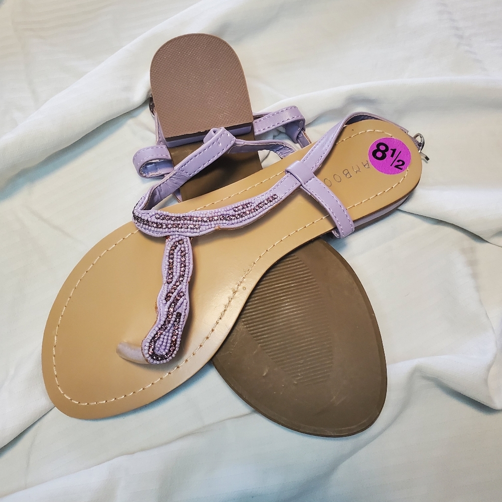 NWOT Lavender Strappy Sandals